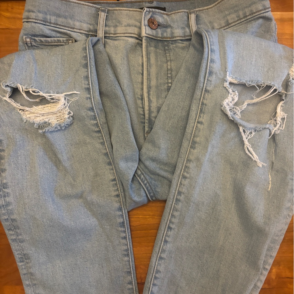Express super high waist Mom jeans Sz 0 light wash - Picture 5 of 5